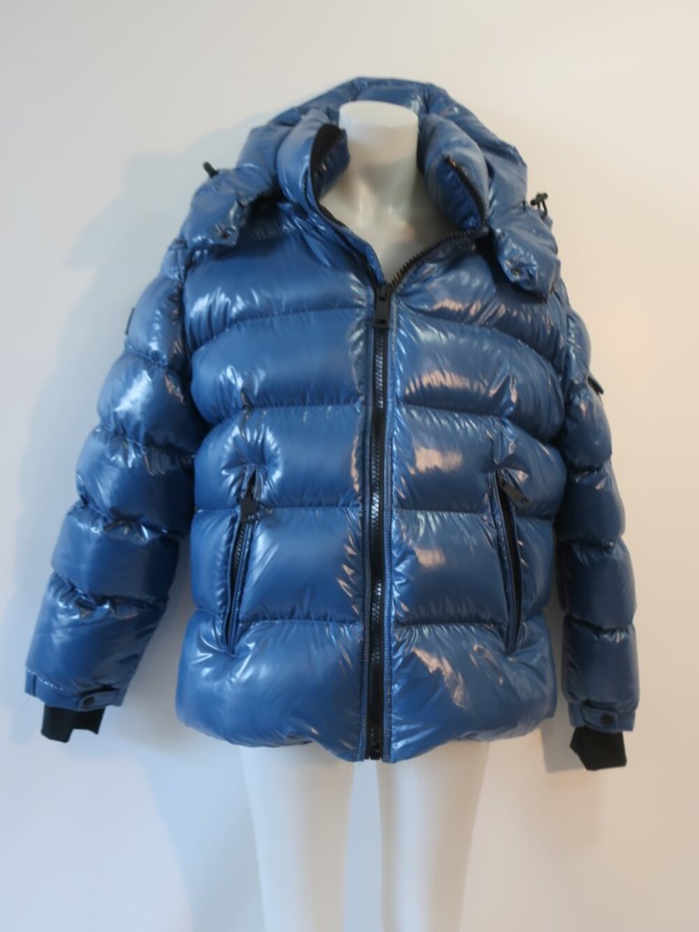 NWT Men SAM. New York Blue (Item-1) Duck Down Hood Glacier Puffer Jacket Coat XL